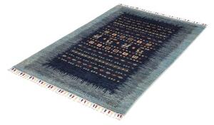 Tappeto Gabbeh Nova Figurativo Blu Scuro Azzurro 100x149 Cm