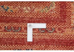 Tappeto Gabbeh Nova Geometrico Rosso Arancione 81x116 Cm
