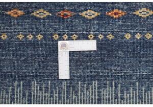 Tappeto Gabbeh Nova Figurativo Blu Scuro Azzurro 100x149 Cm