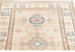 Tappeto Kazak Stilizzato Avorio Azzurro 80x197 Cm
