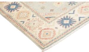 Tappeto Kazak Stilizzato Celeste Beige 151x185 Cm