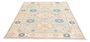 Tappeto Kazak Stilizzato Celeste Beige 151x185 Cm
