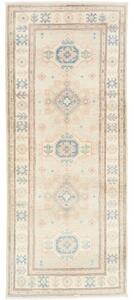 Tappeto Kazak Stilizzato Avorio Azzurro 80x197 Cm