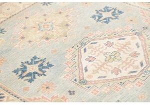 Tappeto Kazak Stilizzato Celeste Beige 151x185 Cm