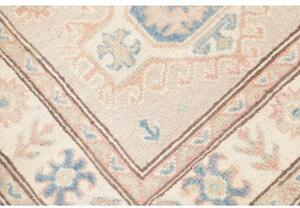 Tappeto Kazak Stilizzato Avorio Azzurro 80x197 Cm