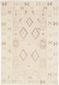 Tappeto Kilim Geometrico Marrone Beige 177x255 Cm