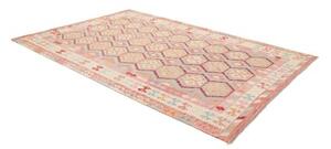 Tappeto Kilim Geometrico Rosa Avorio 203x295 Cm