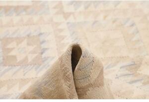 Tappeto Kilim Geometrico Beige Avorio 209x290 Cm