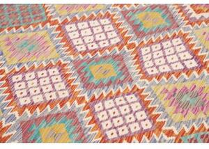 Tappeto Kilim Geometrico Multicolore 163x257 Cm