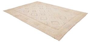 Tappeto Kilim Geometrico Beige Avorio 209x290 Cm