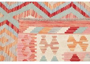 Tappeto Kilim Geometrico Rosa Avorio 203x295 Cm