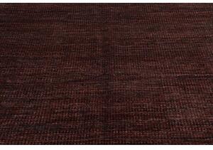 Tappeto Essenzia Tinta Unita Borgogna Nero 173x242 Cm