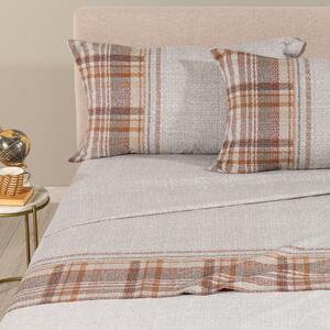 Completo Lenzuola SINGOLO Cottage AMBRA Cotone Caleffi