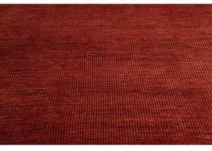Tappeto Essenzia Tinta Unita Rosso Mattone Marrone Scuro 176x236 Cm