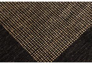 Tappeto Essenzia Geometrico Nero Beige 169x242 Cm