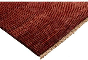 Tappeto Essenzia Tinta Unita Rosso Mattone Marrone Scuro 176x236 Cm
