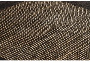 Tappeto Essenzia Geometrico Nero Beige 169x242 Cm