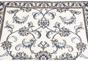Tappeto Nain Kashmar Floreale Avorio Blu Corsia 80x295 Cm