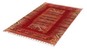 Tappeto Gabbeh Nova Geometrico Rosso Scuro Beige 100x150 Cm