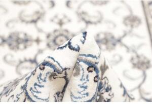 Tappeto Nain Kashmar Floreale Avorio Blu Corsia 80x295 Cm