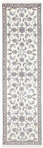 Tappeto Nain Kashmar Floreale Avorio Blu Corsia 80x295 Cm