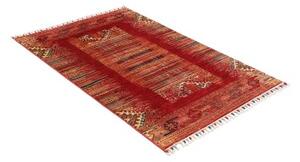 Tappeto Gabbeh Nova Geometrico Rosso Scuro Beige 100x150 Cm