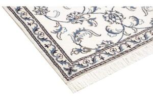 Tappeto Nain Kashmar Floreale Avorio Blu Corsia 80x295 Cm