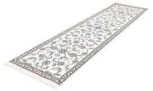 Tappeto Nain Kashmar Floreale Avorio Blu Corsia 80x295 Cm