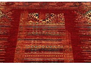Tappeto Gabbeh Nova Geometrico Rosso Scuro Beige 100x150 Cm
