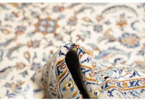 Tappeto Kashan Floreale Avorio Blu 235x342 Cm