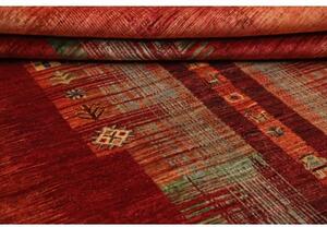 Tappeto Gabbeh Nova Figurativo Rosso Ruggine Arancione 174x238 Cm