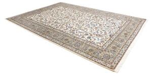 Tappeto Kashan Floreale Avorio Blu 235x342 Cm