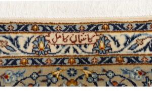 Tappeto Kashan Floreale Avorio Blu 235x342 Cm
