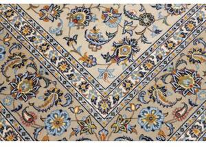 Tappeto Kashan Floreale Beige Blu 225x300 Cm