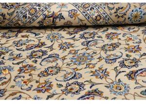 Tappeto Kashan Floreale Beige Blu 225x300 Cm