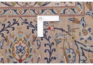 Tappeto Kashan Medaglione Floreale Avorio Azzurro 300x410 Cm