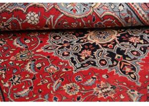 Tappeto Sarough Medaglione Floreale Rosso Azzurro 132x216 Cm