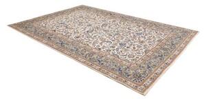 Tappeto Kashan Floreale Avorio Blu 228x323 Cm