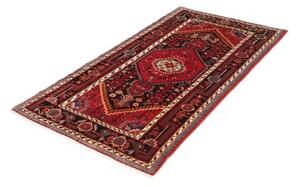 Tappeto Hamadan Stilizzato Rosso Scuro Nero 90x167 Cm
