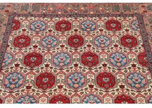 Tappeto Varamin Stilizzato Rosso Avorio 125x185 Cm