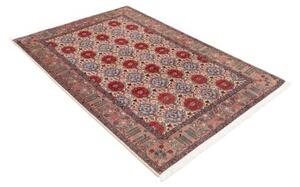 Tappeto Varamin Stilizzato Rosso Avorio 125x185 Cm