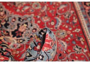 Tappeto Sarough Medaglione Floreale Rosso Azzurro 132x216 Cm