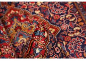 Tappeto Sarough Medaglione Floreale Blu Rosso 110x160 Cm