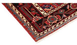 Tappeto Hamadan Stilizzato Rosso Scuro Nero 90x167 Cm