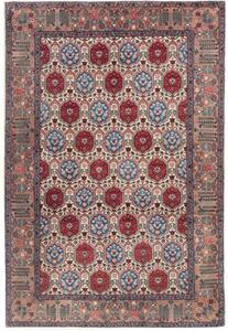 Tappeto Varamin Stilizzato Rosso Avorio 125x185 Cm