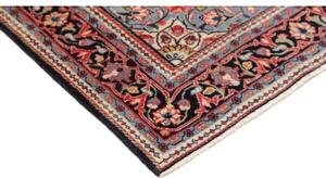 Tappeto Sarough Medaglione Floreale Rosso Azzurro 132x216 Cm