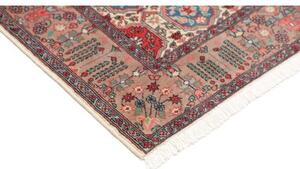 Tappeto Varamin Stilizzato Rosso Avorio 125x185 Cm
