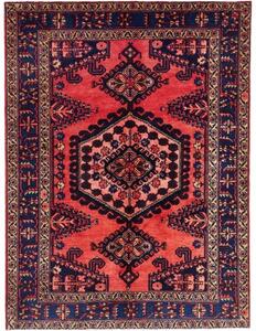 Tappeto Wiss Stilizzato Rosso Blu Scuro 160x216 Cm