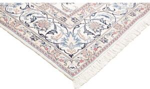 Tappeto Nain Kashmar Floreale Avorio Blu 198x300 Cm