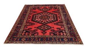 Tappeto Wiss Stilizzato Rosso Blu Scuro 160x216 Cm